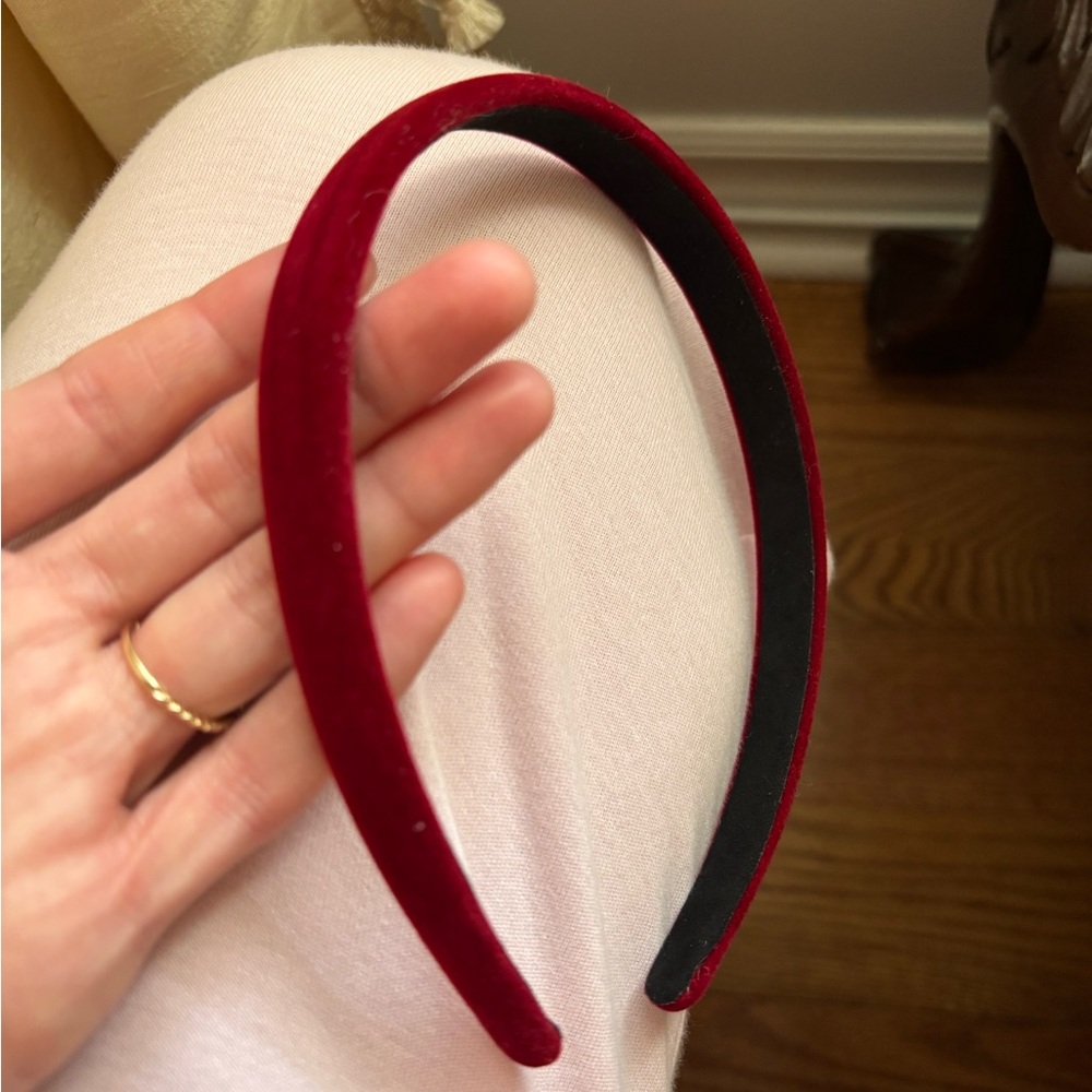 New Red Velvet Headband - Picture 5 of 5